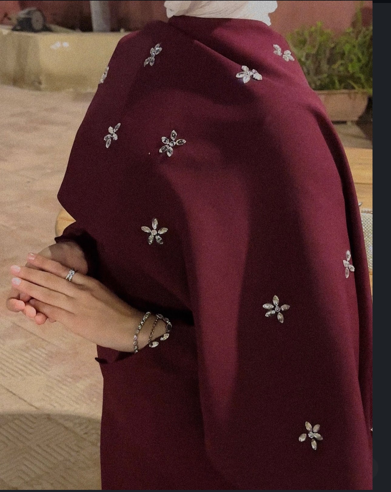 Mermaid Burgundy dress