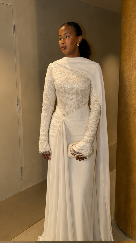 Champagne Chiffon Gown